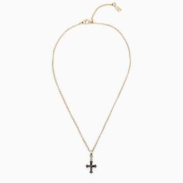 Dolce&amp;Gabbana Thin Chain Necklace With Cross Women