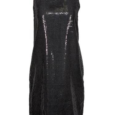 Michael Kors - Black Sequin Sleeveless Mini Dress Sz 6