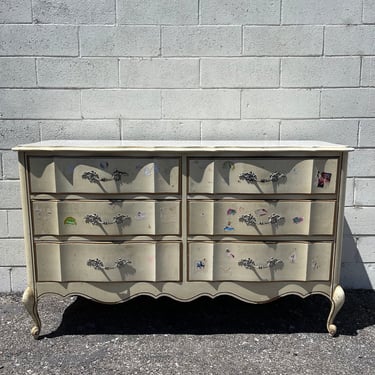 French Provincial Dresser Chest of Drawers Nursery Entry Table TV Console Furniture Bedroom Tv Stand Shabby Chic Buffet CUSTOM PAINT Avail 