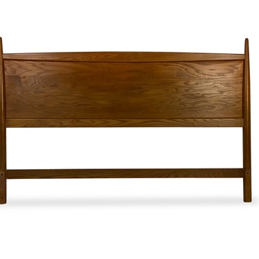 Heywood Wakefield Danish Modern Northern Ashwood Full-Size Headboard, Circa 1961 - *Please ask for a shipping quote before you buy. 