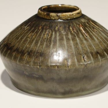 Carl-Harry Stalhane Stoneware Vase for Rostrand, Sweden