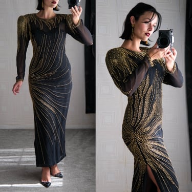 80s black tie dress Vintage 1980s Little Black Party Dress Sexy Ruched Chiffon Cocktail main image 1
