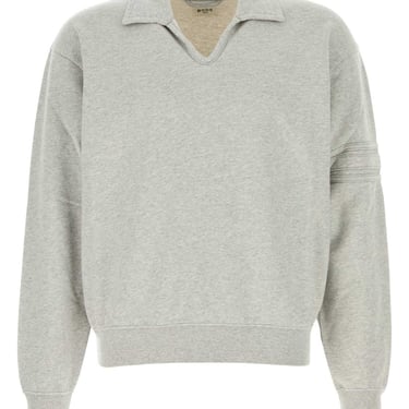 Bode Men Grey Cotton Polo Shirt