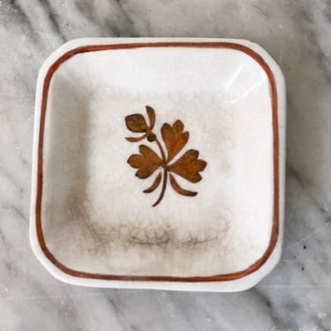 Antique Ironstone Butter Pat 