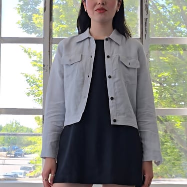 Sky Blue Linen Jacket