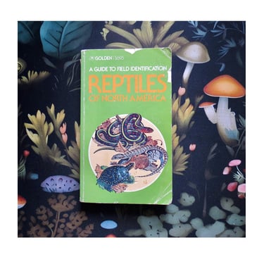 Reptiles of North America - Golden Guide Book - Vintage Paperback Field Guide Identification 