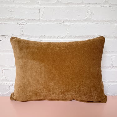 Small Rectangular Caramel Colored Pillow