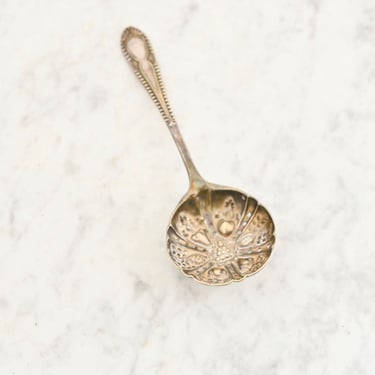 vintage English silver plate berry spoon