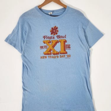 Vintage 1982 Fiesta Bowl College Football USC vs. Penn State T-Shirt Sz. XL