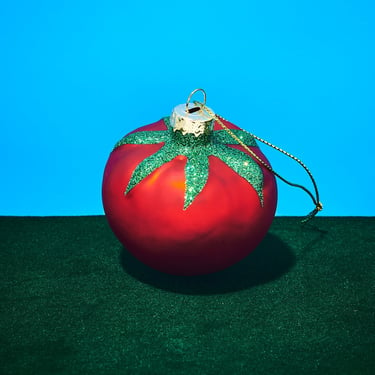 Tomato Glass Ornament