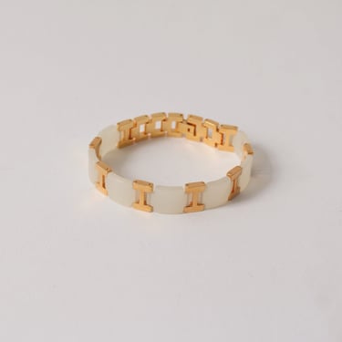 Vintage Pearlescent Acrylic Bracelet