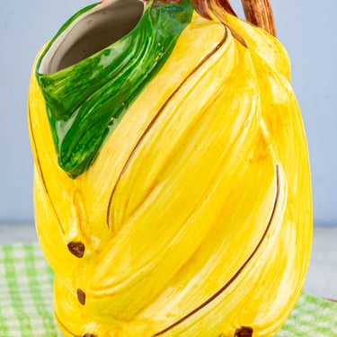 Vintage Majolica Banana Pitcher