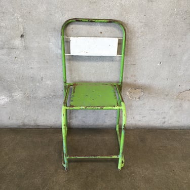 Vintage Belgian Metal Chair