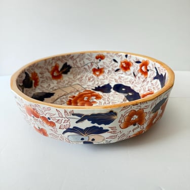 Antique Ironstone Imari Bowl 