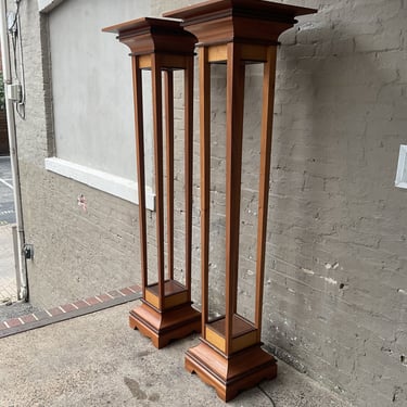 Custom Mixed Wood Torchiere