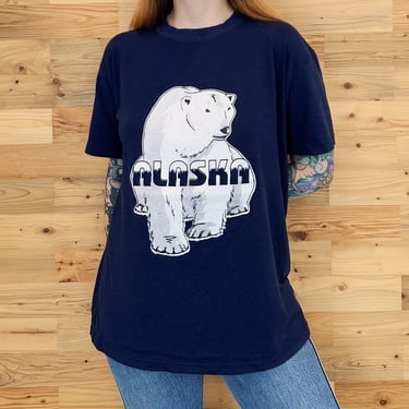 80's Vintage Alaska Travel Tee Shirt T-Shirt 