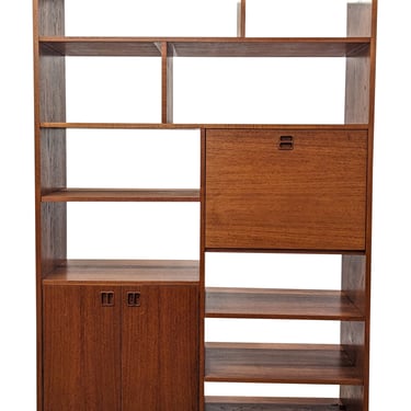 Teak Dual Sided Bookcase / Room Divider - 1123263