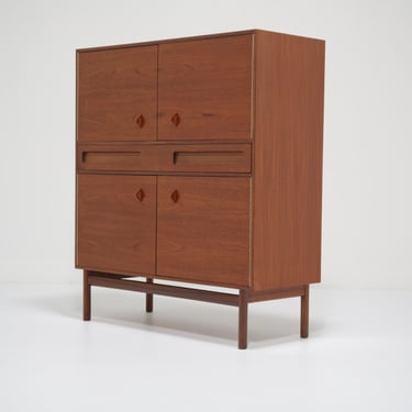 Vintage Teak Cocktail Bar Cabinet by Tom Robertson for A.H. McIntosh, Kirkcaldy, 1960s.