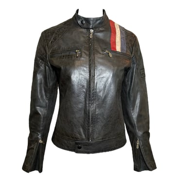 Belstaff "Black Prince" Union Jack Leather Moto Jacket