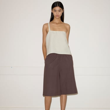 Long Lounger Shorts in Chocolate - Deiji Studios