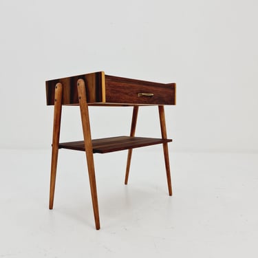 Midcentury Danish teak vintage side table/ bedside table/ night stand, 1960s 