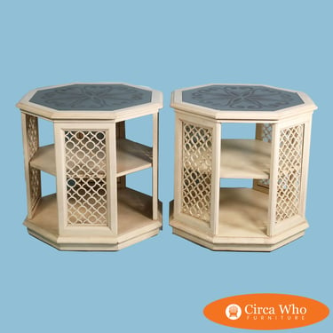 Pair of Octagonal Nightstands