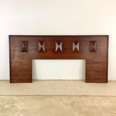 Mid-Century Walnut Headboard- King 