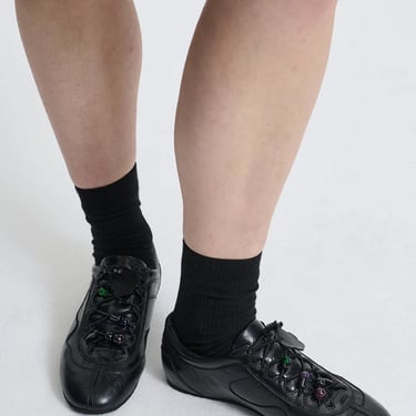 Cecilie Bahnsen Blaise Sneaker, Black Metallic