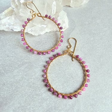 J&amp;J Wrapped hoop earrings