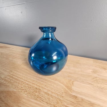 Blue Glass Vase 