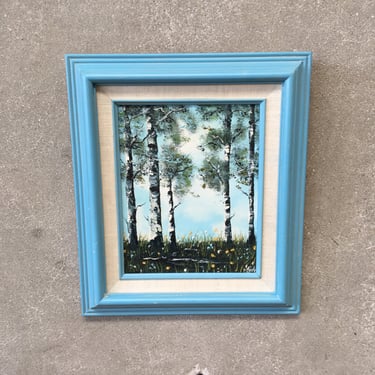 Framed Acrylic Painting Signed by Artist &quot;Susi&quot;