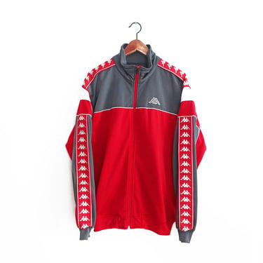 soccer jacket  / track jacket / 1990s Kappa soccer warm up jacket Large 