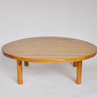 Charlotte Perriand Coffee Table Round Wood For Les Arcs