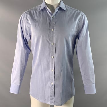 RALPH LAUREN Size S Blue Light Blue Cotton Cutaway Long Sleeve Shirt