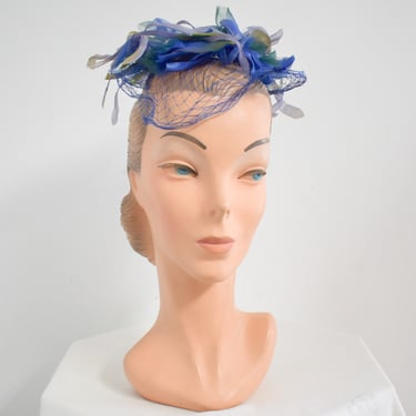 1950s/60s Blue Whimsy Hat 