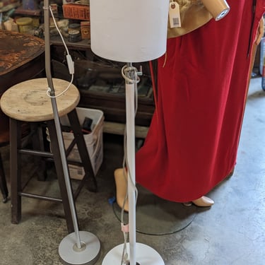 Simple Floor Lamp with White Shade