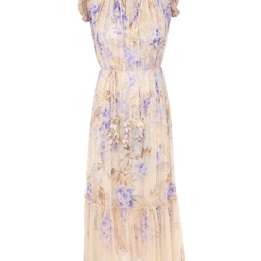 Dawning Flutter Dress - Lilac Floral