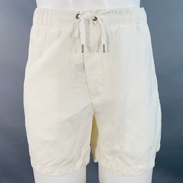 POLO by RALPH LAUREN Size M White Linen Silk Drawstring Shorts