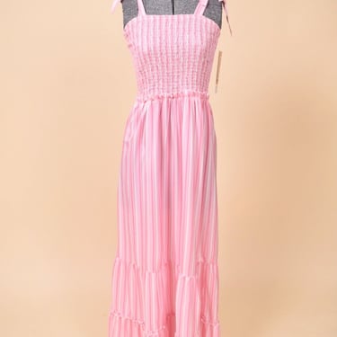 Pink Y2K Does 70s Candy Stripe Dress, XS/S