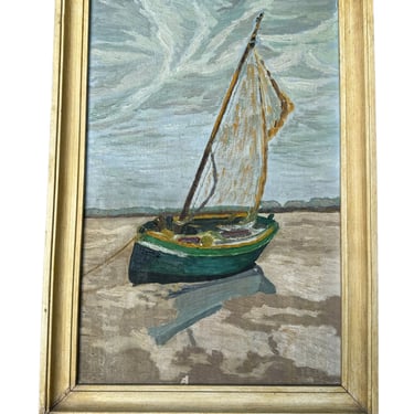 French Sailboat Painting