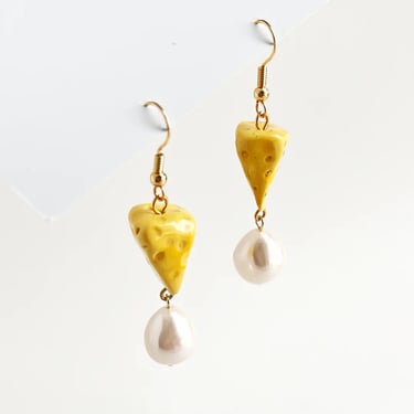 Fancy Cheese Polymer Clay Earrings