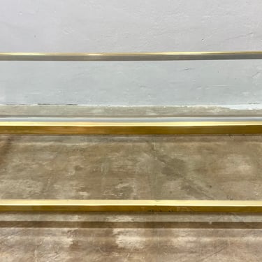 Vintage Brass and Glass Mastercraft Coffee Table