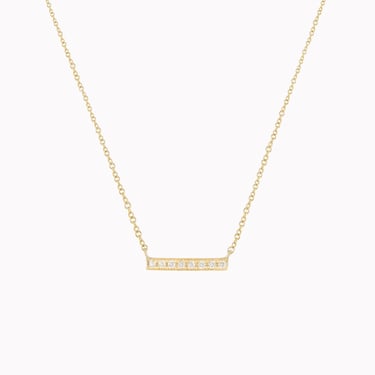 Petite Diamond Bar Necklace