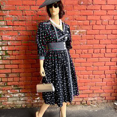 1980's Jeanne Marc Code Break Dress