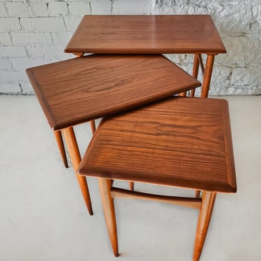 Set of 3 Danish Teak Nesting Tables