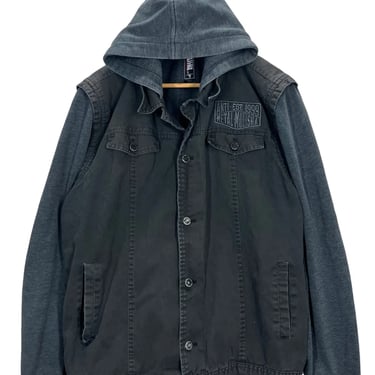Metal Mulisha Black Hoodie Jacket Fits L/XL