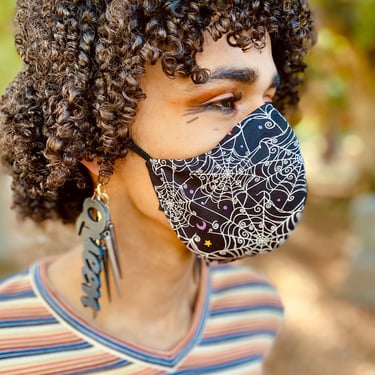 Spooky Spider Web Mask 