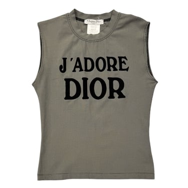 Dior J'Adore Houndstooth Tank Top