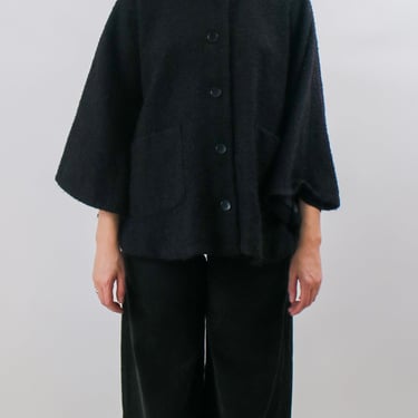 1990s Country Clothes by Pendleton Black Wool Cape