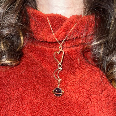 Love you to the moon and to Saturn Necklace Handmade in 14k Goldfill 